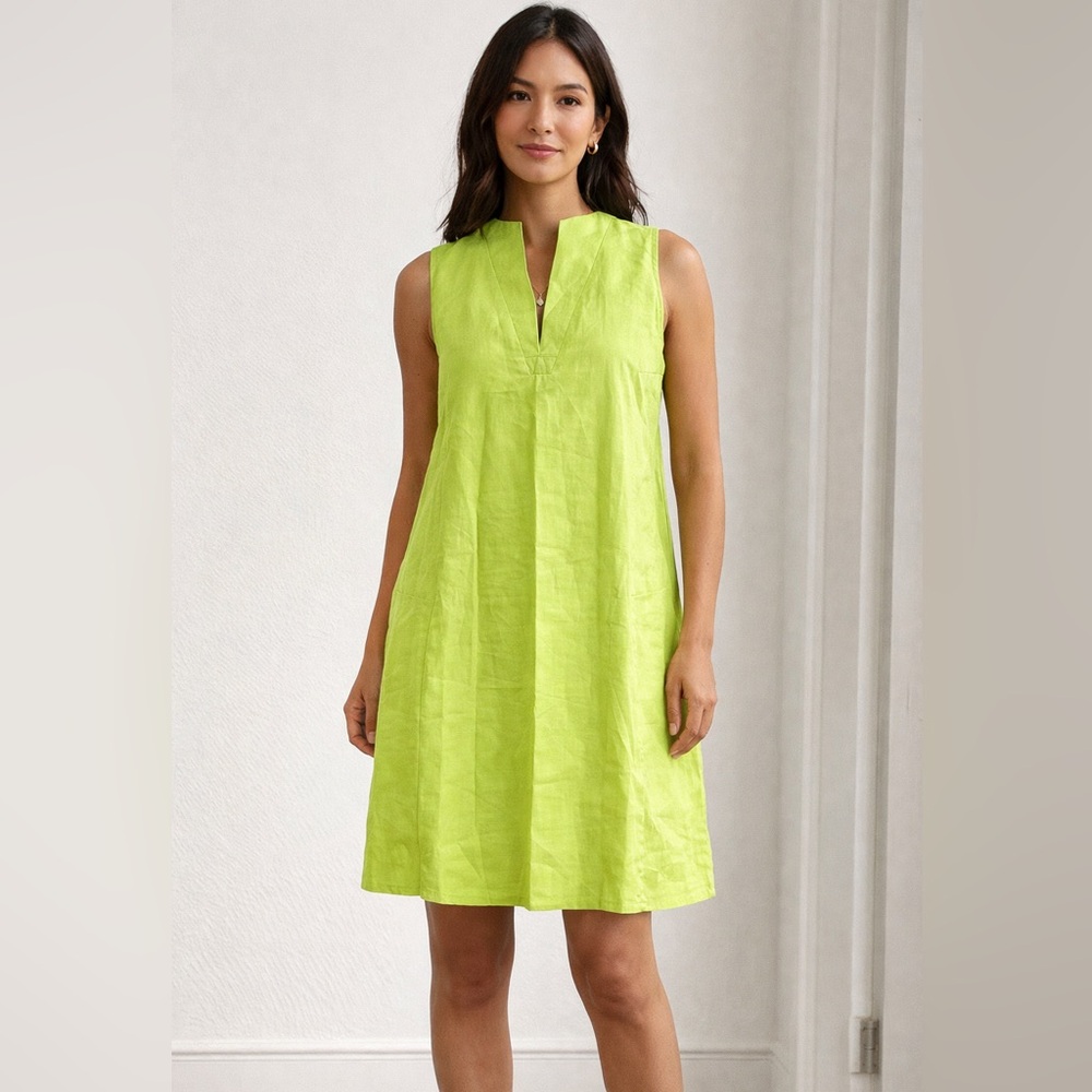 Charter Club Lime Green Midi Dress